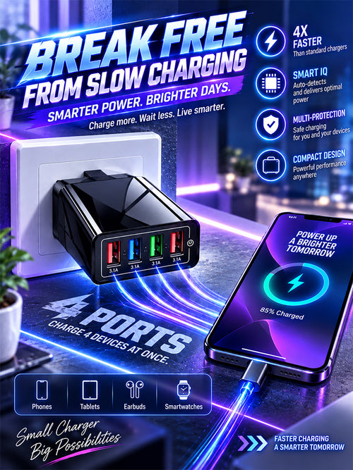 65W 4-in-1 travel charger⚡