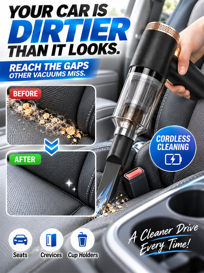 [32000pa suction power] High-power cordless vacuum cleaner