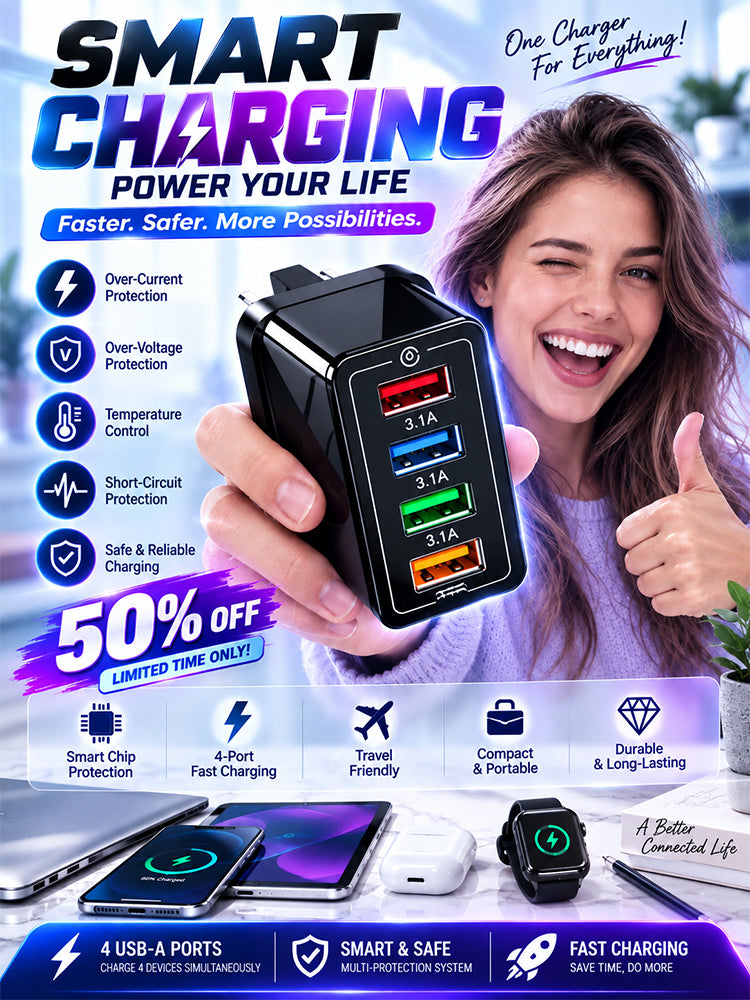 65W 4-in-1 travel charger⚡