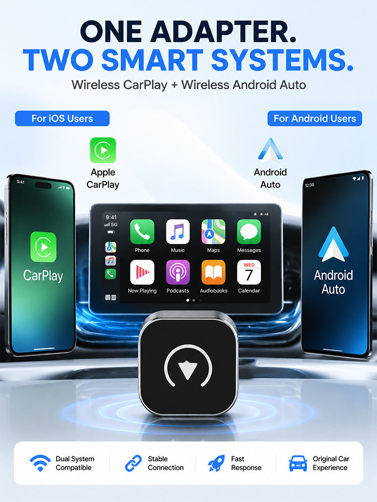 🚗Wireless CarPlay and Android Auto Adapter