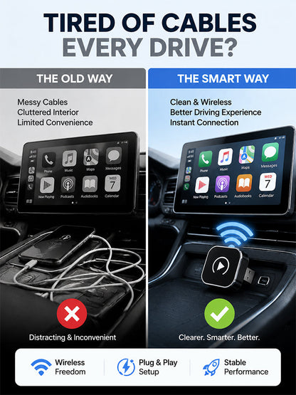 🚗Wireless CarPlay and Android Auto Adapter
